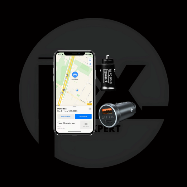 FindMy Car : Tracker GPS Caché + Chargeur USB/C